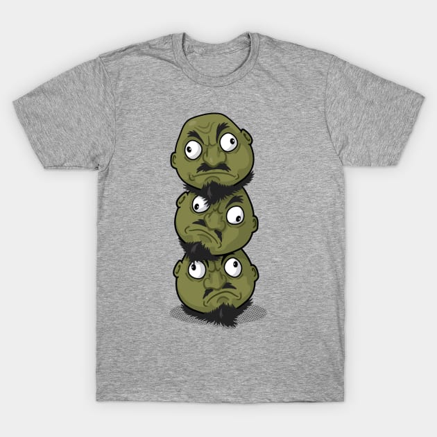 Kashira (Three Heads) T-Shirt by Pufahl